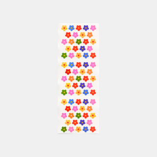 Rainbow Flowers - Pearly Stickers