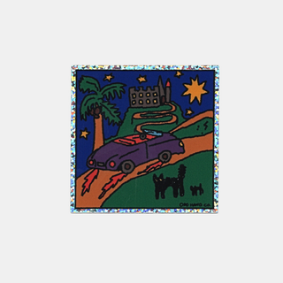 Night Drive  - Vinyl Sticker (Glitter)