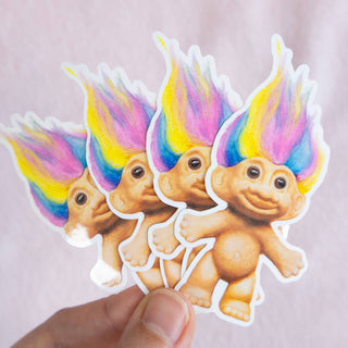 Rainbow Troll Doll - Vinyl Sticker