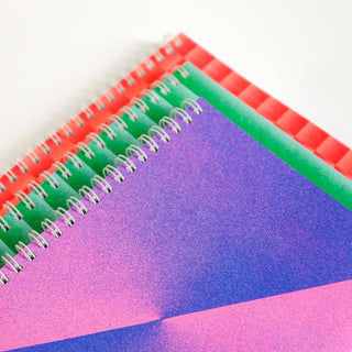 Risograph Blue / Pink - A5 Blank Sketch Notebook