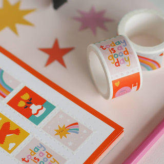 Cute Vibrant Postage - Washi Tape