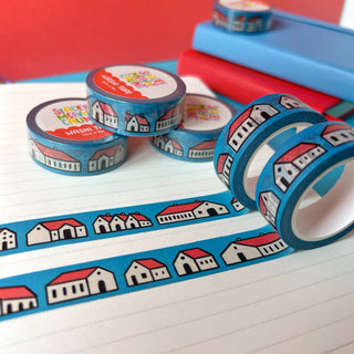 Red Houses - Washi Tape