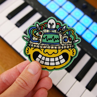Synth Head - Vinyl Sticker (Holographic)