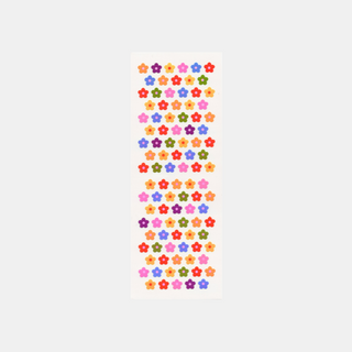 Rainbow Flowers - Pearly Stickers