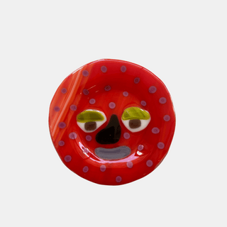 Spotty Smiley - Lawn Bowls Glass Bowl 11cm