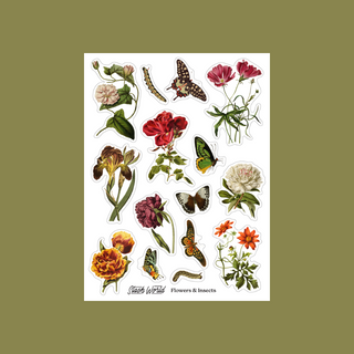 Flowers & Insects - Sticker Sheet