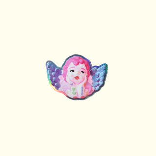 Tattoo Cherub - Vinyl Sticker (Holographic)