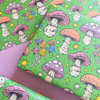 Green Pastel Mushroom - Wrapping Paper