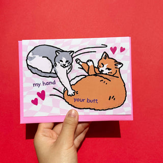 Greeting Card - My Hand Your Butt-Stash World