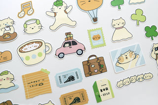 Cat's Happy Trip - Sticker Pack