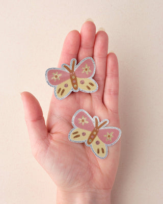 Pink Butterfly - Vinyl Sticker (Glitter)