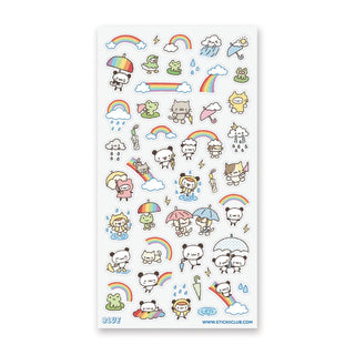 Rainbow Rain Parade - Sticker Sheet