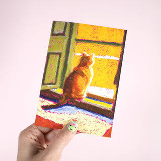 Sun Cat - Greeting Card