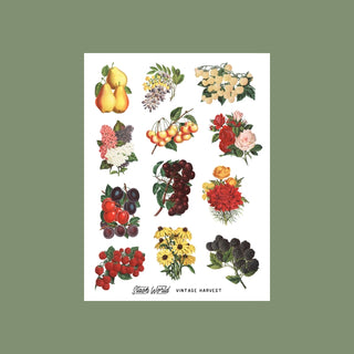 Vintage Harvest Sticker Sheet - Stash Sticker Club
