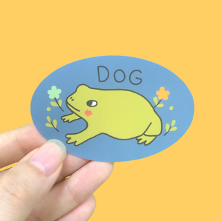 Dog (Frog) - Vinyl Sticker