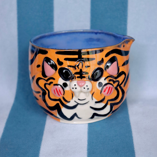 Tiger Head - Ceramic Matcha Bowl