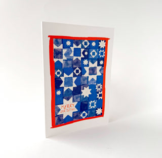 Merry Christmas Stars - Greeting Card