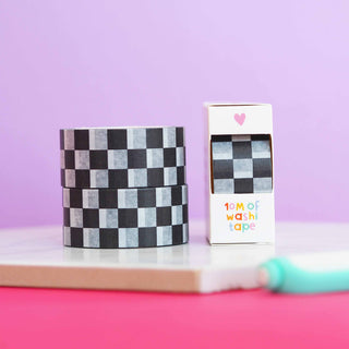 Black and White Checkerboard - Washi Tape