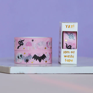 Pink Halloween Doodles - Washi Tape