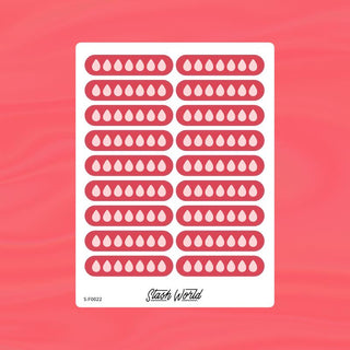 7-Day Period Tracker Sticker Sheet-Stash World