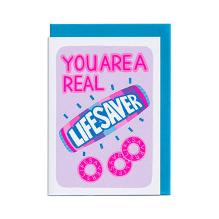 Real Lifesaver - Greeting Card (Risograph)