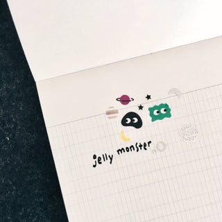 1068: Jelly Monster - Sticker Sheet (Nail Stickers)