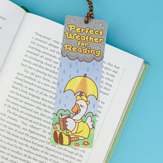 Rainy Reading Goose - Bookmark