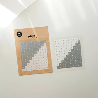 Plain.30: Letters - Sticker Sheet (2 Pack)