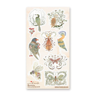 Whimsical Winged Creatures - Sticker Sheet