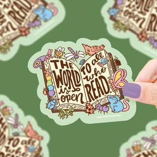 The World Is Open - Vinyl Sticker