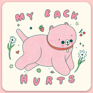My Back Hurts - Vinyl Sticker