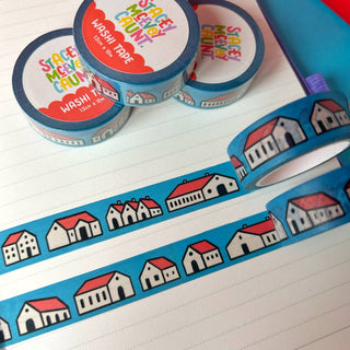 Red Houses - Washi Tape