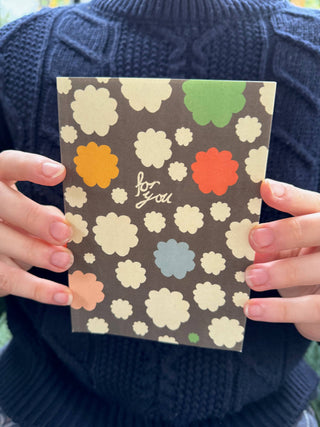 For You Brown Daisy - Greeting Card
