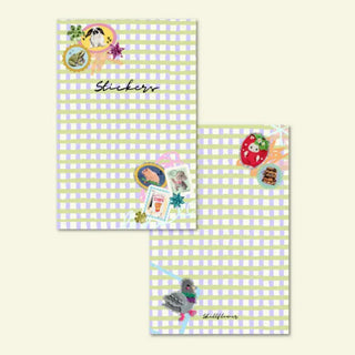 Gingham - Reusable Sticker Book