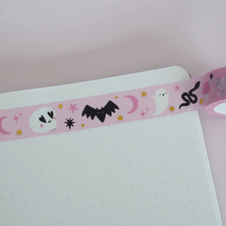 Pink Halloween Doodles - Washi Tape