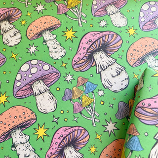 Green Pastel Mushroom - Wrapping Paper