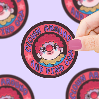 Clown Around - Vinyl Sticker