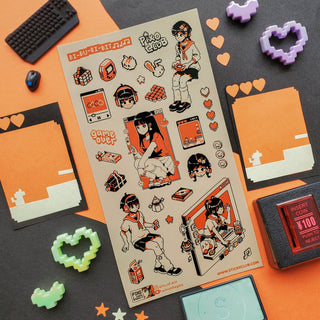 8-Bit Daydream - Sticker Sheet-Sticker Sheets-Stash World