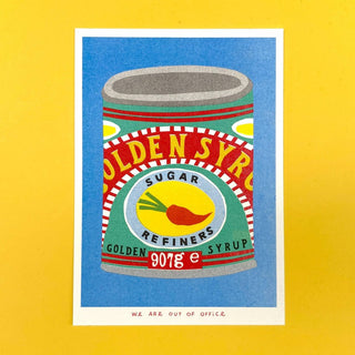 Can of Golden Syrup - Risograph Print