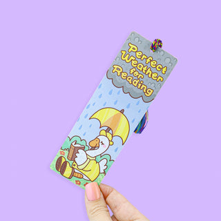 Rainy Reading Goose - Bookmark