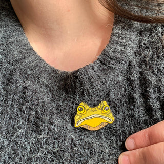 Gustav the Grumpy Toad - Enamel Pin