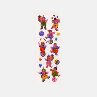 Circus Clowns - Pearly Stickers