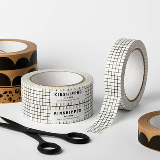 White Grid - Paper Masking Tape