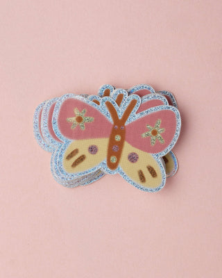Pink Butterfly - Vinyl Sticker (Glitter)