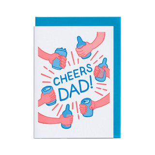 Cheers Dad - Greeting Card (Risograph)