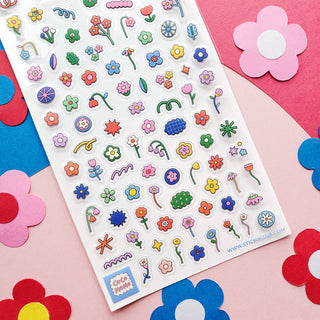 Fun Florals - Sticker Sheet