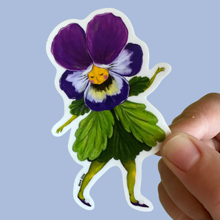 Pansy Lady - Vinyl Sticker