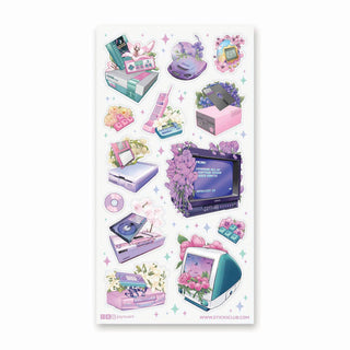 Retro Tech Bloom - Sticker Sheet