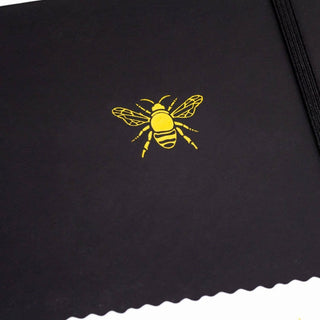 Lined Journal A5 - Charcoal Bee