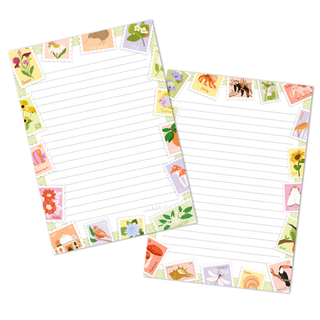 Stamps Illustration - A5 Notepad